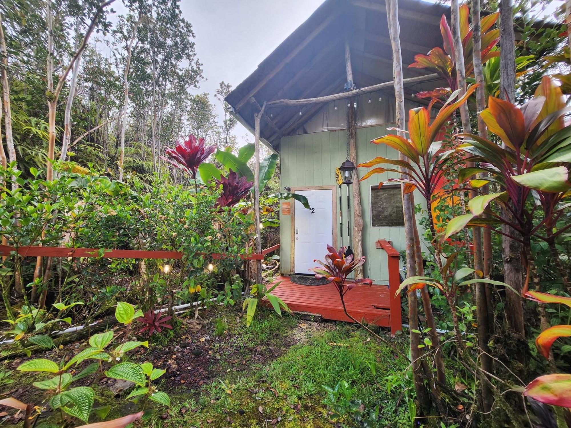 Cabin 2-Rustic Private Stay Near Volcano National Park Fern Forest ภายนอก รูปภาพ